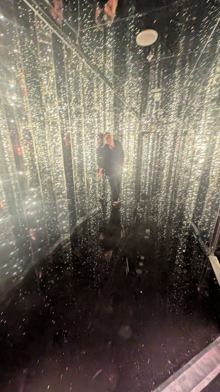Ghost image taken with the mirror ceiling and within the mirrored walls on the entrance to the nightclub.