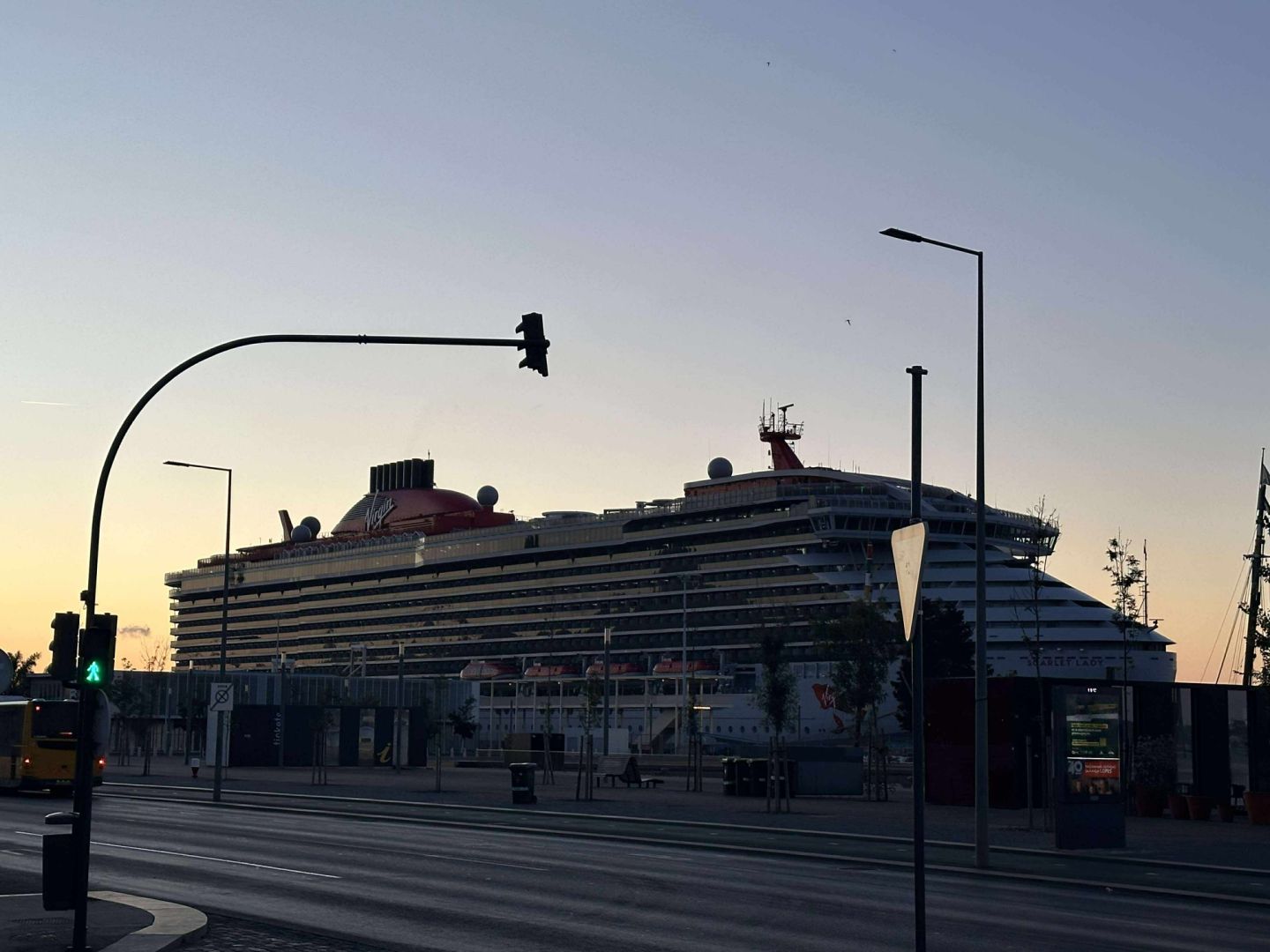 Ready to board later in the day.