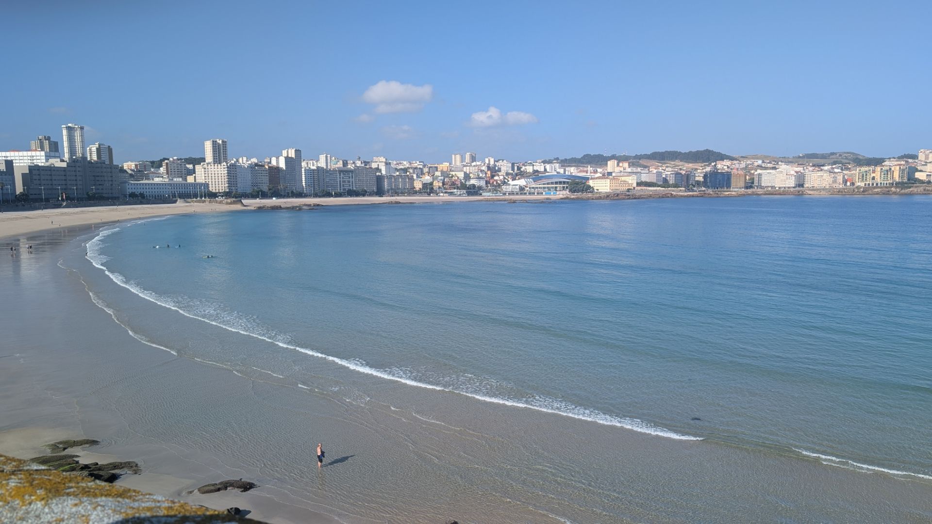 The beach at A Coruna