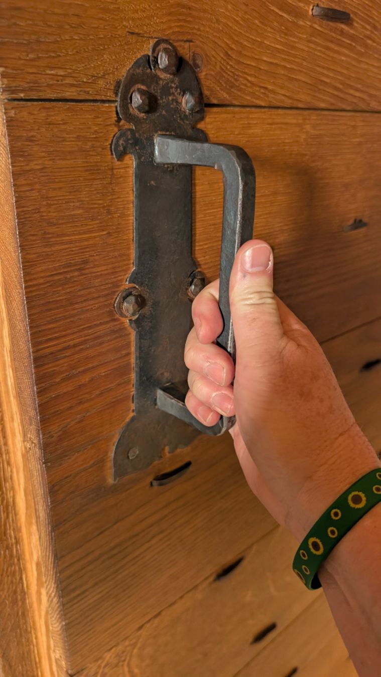 For those that know me know I love a good piece of wrought iron hardware.